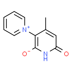 ChemSpider 2D Image | 4'-Methyl-6'-oxo-1',6'-dihydro-[1,3'-bipyridin]-1-ium-2'-olate | C11H10N2O2