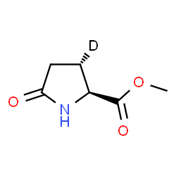 ChemSpider 2D Image | Methyl (3S)-5-oxo-L-(3-~2~H_1_)prolinate | C6H8DNO3