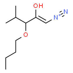 ChemSpider 2D Image | (1Z)-3-Butoxy-2-hydroxy-4-methyl-1-pentene-1-diazonium | C10H19N2O2