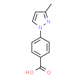 ChemSpider 2D Image | 4-(3-Methyl-1H-pyrazol-1-yl)benzoic acid | C11H10N2O2