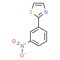 ChemSpider 2D Image | 2-(3-Nitrophenyl)-1,3-thiazole | C9H6N2O2S