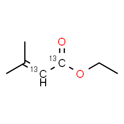 ChemSpider 2D Image | Ethyl 3-methyl(1,2-~13~C_2_)-2-butenoate | C513C2H12O2