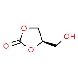 ChemSpider 2D Image | (4R)-4-(Hydroxymethyl)-1,3-dioxolan-2-one | C4H6O4