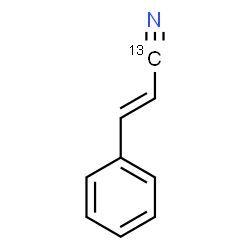 ChemSpider 2D Image | (2E)-3-Phenyl(1-~13~C)-2-propenenitrile | C813CH7N