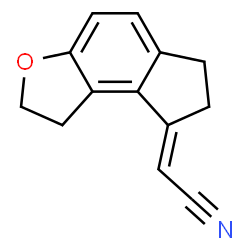 ChemSpider 2D Image | (2E)-1,2,6,7-Tetrahydro-8H-indeno[5,4-b]furan-8-ylideneacetonitrile | C13H11NO