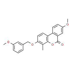 ChemSpider 2D Image | 8-methoxy-3-[(3-methoxyphenyl)methoxy]-4-methyl-benzo[c]isochromen-6-one | C23H20O5