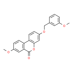 ChemSpider 2D Image | 8-methoxy-3-[(3-methoxyphenyl)methoxy]benzo[c]isochromen-6-one | C22H18O5