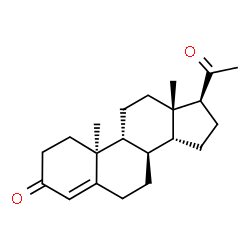 ChemSpider 2D Image | (8alpha,9beta,10alpha,14beta)-Pregn-4-ene-3,20-dione | C21H30O2