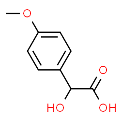 ChemSpider 2D Image | 4-Methoxymandelic acid | C9H10O4