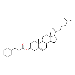 ChemSpider 2D Image | (3beta,8alpha,9beta,17alpha)-Cholest-5-en-3-yl 3-cyclohexylpropanoate | C36H60O2