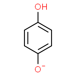 ChemSpider 2D Image | 4-Hydroxyphenolate | C6H5O2
