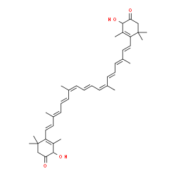 ChemSpider 2D Image | (13cis,13'cis)-4,4'-Dihydroxy-beta,beta-carotene-3,3'-dione | C40H52O4