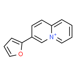 ChemSpider 2D Image | 3-(2-Furyl)quinolizinium | C13H10NO