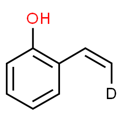 ChemSpider 2D Image | 2-[(Z)-(2-~2~H_1_)Vinyl]phenol | C8H7DO