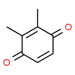 ChemSpider 2D Image | 2,3-Dimethyl-2,5-cyclohexadiene-1,4-dione | C8H8O2