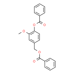 ChemSpider 2D Image | 4-(Benzoyloxy)-3-methoxybenzyl benzoate | C22H18O5
