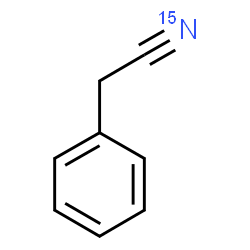 ChemSpider 2D Image | Phenyl(~15~N)acetonitrile | C8H715N