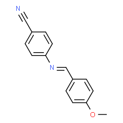ChemSpider 2D Image | p-methoxybenzylidene p-cyanoaniline | C15H12N2O
