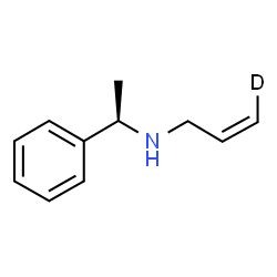 ChemSpider 2D Image | (2Z)-N-[(1R)-1-Phenylethyl](3-~2~H_1_)-2-propen-1-amine | C11H14DN