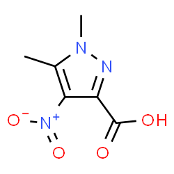 ChemSpider 2D Image | 1,5-dimethyl-4-nitropyrazole-3-carboxylic acid | C6H7N3O4