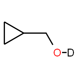 ChemSpider 2D Image | Cyclopropylmethan(~2~H)ol | C4H7DO