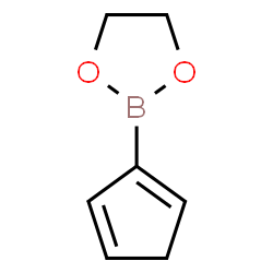 ChemSpider 2D Image | 2-(1,4-Cyclopentadien-1-yl)-1,3,2-dioxaborolane | C7H9BO2