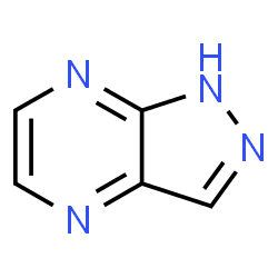 ChemSpider 2D Image | pyrazolo(3,4-b)pyrazine | C5H4N4