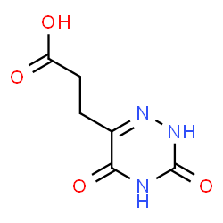 ChemSpider 2D Image | 1,2,4-triazine-6-propanoic acid, 3,5-dihydroxy- | C6H7N3O4