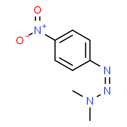 ChemSpider 2D Image | 1- (p-Nitrophenyl)-3,3-dimethyltriazen | C8H10N4O2