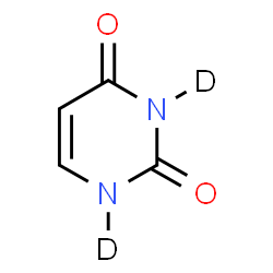 ChemSpider 2D Image | Uracil-1,3-d2 | C4H2D2N2O2