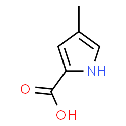 ChemSpider 2D Image | 4-methylpyrrole-2-carboxylic acid | C6H7NO2