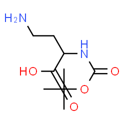 ChemSpider 2D Image | 4-Amino-2-[(tert-butoxycarbonyl)amino]butanoic acid | C9H18N2O4