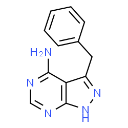 ChemSpider 2D Image | 3-Benzyl-1H-pyrazolo[3,4-d]pyrimidin-4-amine | C12H11N5