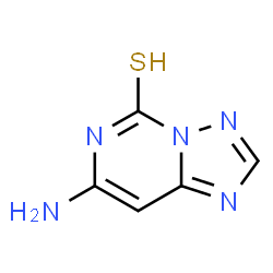ChemSpider 2D Image | 7-Amino[1,2,4]triazolo[1,5-c]pyrimidine-5(6H)-thione | C5H5N5S