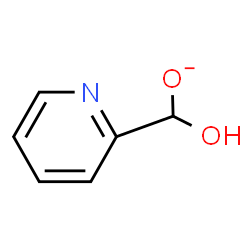 ChemSpider 2D Image | Hydroxy(2-pyridinyl)methanolate | C6H6NO2