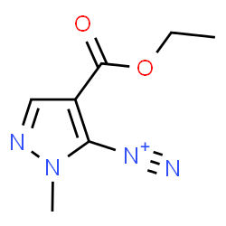 ChemSpider 2D Image | 4-(Ethoxycarbonyl)-1-methyl-1H-pyrazole-5-diazonium | C7H9N4O2