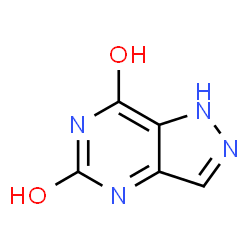 ChemSpider 2D Image | 1h-pyrazolo[4,3-d]pyrimidine-5,7-diol | C5H4N4O2