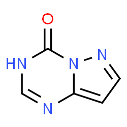 ChemSpider 2D Image | Pyrazolo[1,5-a][1,3,5]triazin-4(1H)-one | C5H4N4O