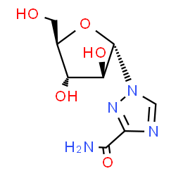 ChemSpider 2D Image | 1-(alpha-D-Arabinofuranosyl)-1H-1,2,4-triazole-3-carboxamide | C8H12N4O5