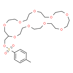 ChemSpider 2D Image | 1,4,7,10,13,16,19,22,25-Nonaoxacycloheptacosan-2-ylmethyl 4-methylbenzenesulfonate | C26H44O12S