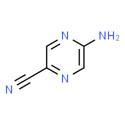 ChemSpider 2D Image | 5-Amino-2-pyrazinecarbonitrile | C5H4N4