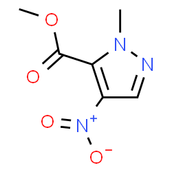 ChemSpider 2D Image | methyl 2-methyl-4-nitropyrazole-3-carboxylate | C6H7N3O4