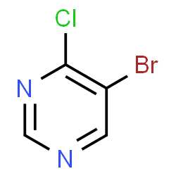 ChemSpider 2D Image | 5-Bromo-4-chloropyrimidine | C4H2BrClN2