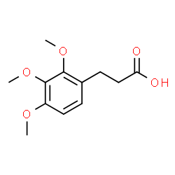 ChemSpider 2D Image | 2,3,4-Trimethoxybenzenepropanoic acid | C12H16O5