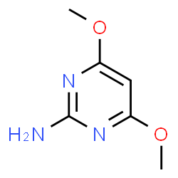 ChemSpider 2D Image | 4,6-Dimethoxy-2-pyrimidinamine | C6H9N3O2