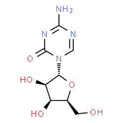 ChemSpider 2D Image | 4-Amino-1-(alpha-L-lyxofuranosyl)-1,3,5-triazin-2(1H)-one | C8H12N4O5