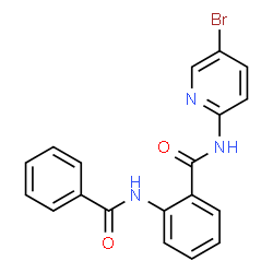 ChemSpider 2D Image | 2-(Benzoylamino)-N-(5-bromo-2-pyridinyl)benzamide | C19H14BrN3O2