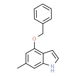 ChemSpider 2D Image | 4-(Benzyloxy)-6-methyl-1H-indole | C16H15NO