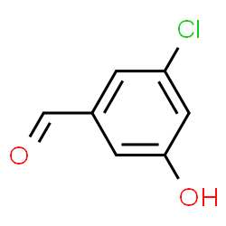 ChemSpider 2D Image | 3-Chloro-5-hydroxybenzaldehyde | C7H5ClO2