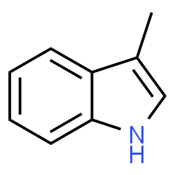 ChemSpider 2D Image | 3-methyl-1H-indole | C9H8N